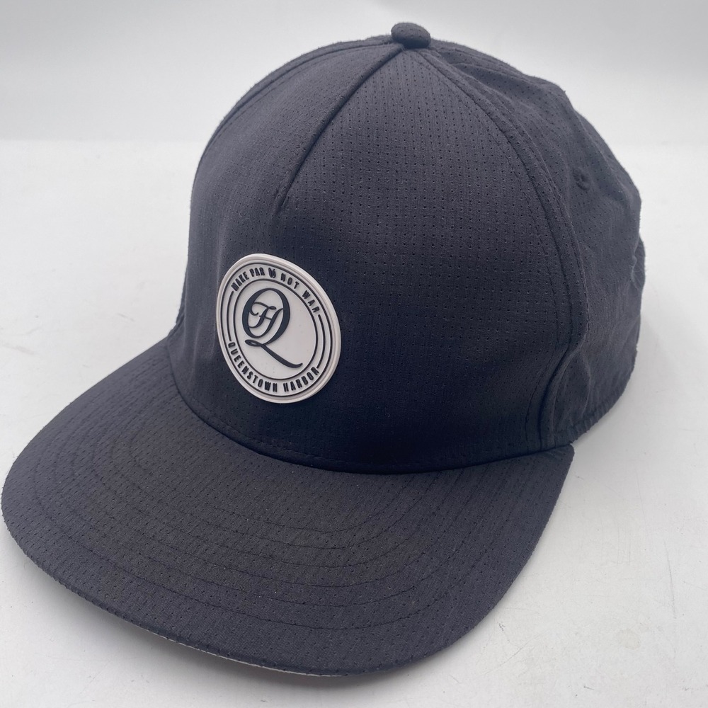 QUEENSTOWN HARBOR Golf Make Par Not War Golf Hat Mens OSFA Black Snapback